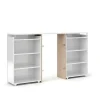 Nada Hoofdeinde 140 Cm Met 4 Planken Wit Hoogglans.-Vente-unique Discount