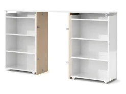 Nada Hoofdeinde 140 Cm Met 4 Planken Wit Hoogglans.-Vente-unique Discount