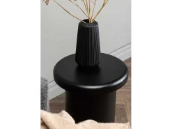 Namsos Salontafel , Bijzettafel O40Cm Zwart.-Venture Home Outlet