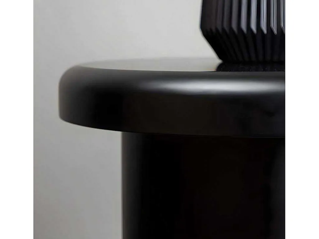 Namsos Salontafel , Bijzettafel O40Cm Zwart.-Venture Home Outlet