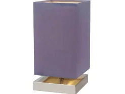 Nanga Tafellamp, Violet, Satijn, 12X12X25 Cm,-EPIKASA Discount