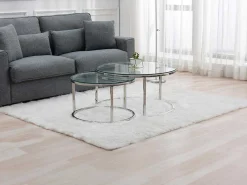 Nesttafels Van Gehard Glas En Roestvrij Staal - Zilver - Maevane Ii Van-PASCAL MORABITO Best