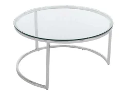 Nesttafels Van Gehard Glas En Roestvrij Staal - Zilver - Maevane Ii Van-PASCAL MORABITO Best