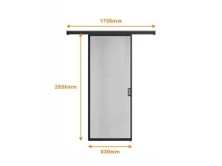 [Old Version]Schuifdeur Linci - H205Cm X L83Cm - Gehard Glas-Vente-unique Hot