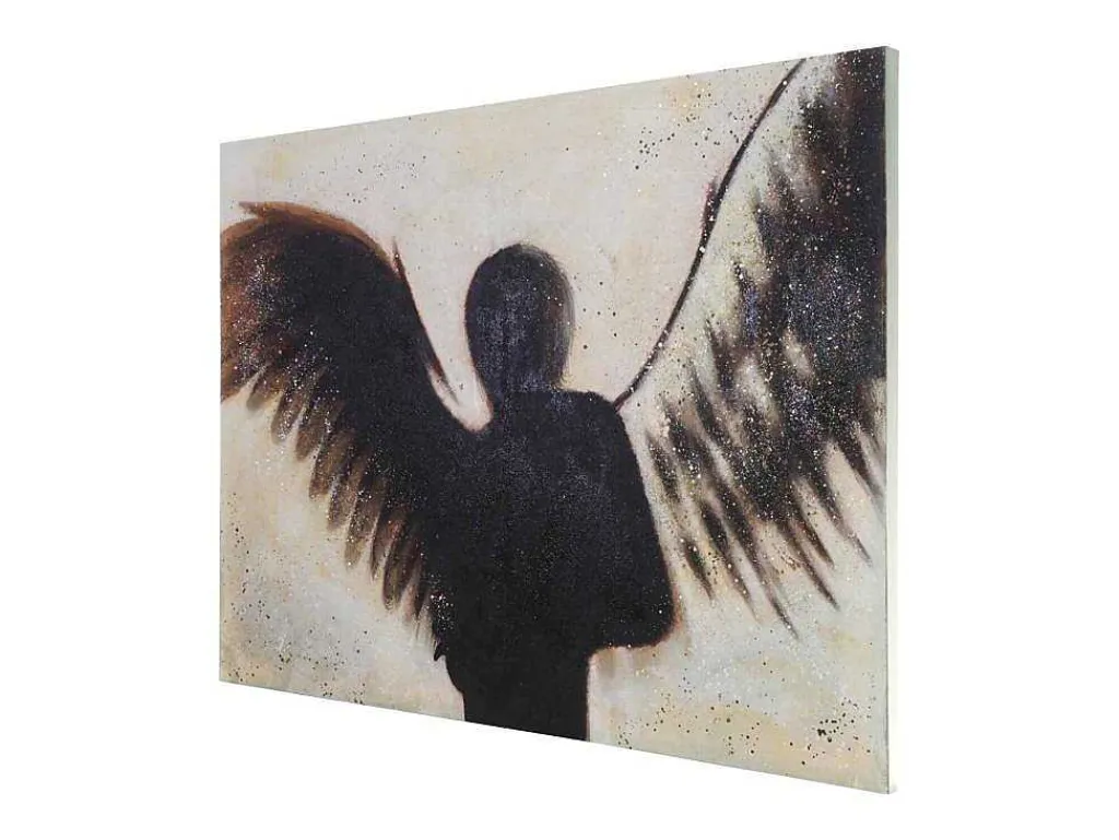 Olieverfschilderij Engel Handgeschilderd-Vente-unique Clearance