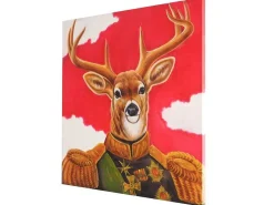 Olieverfschilderij Hert Handgeschilderd-Vente-unique Clearance