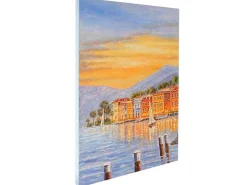 Olieverfschilderij Kust Met De Hand Geschilderd-Vente-unique Sale