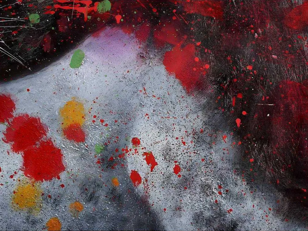 Olieverfschilderij Leeuw Mcw-H25, 80X120Cm-Vente-unique Hot