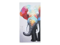 Olieverfschilderij Olifant Ii Handgeschilderd-Vente-unique Clearance