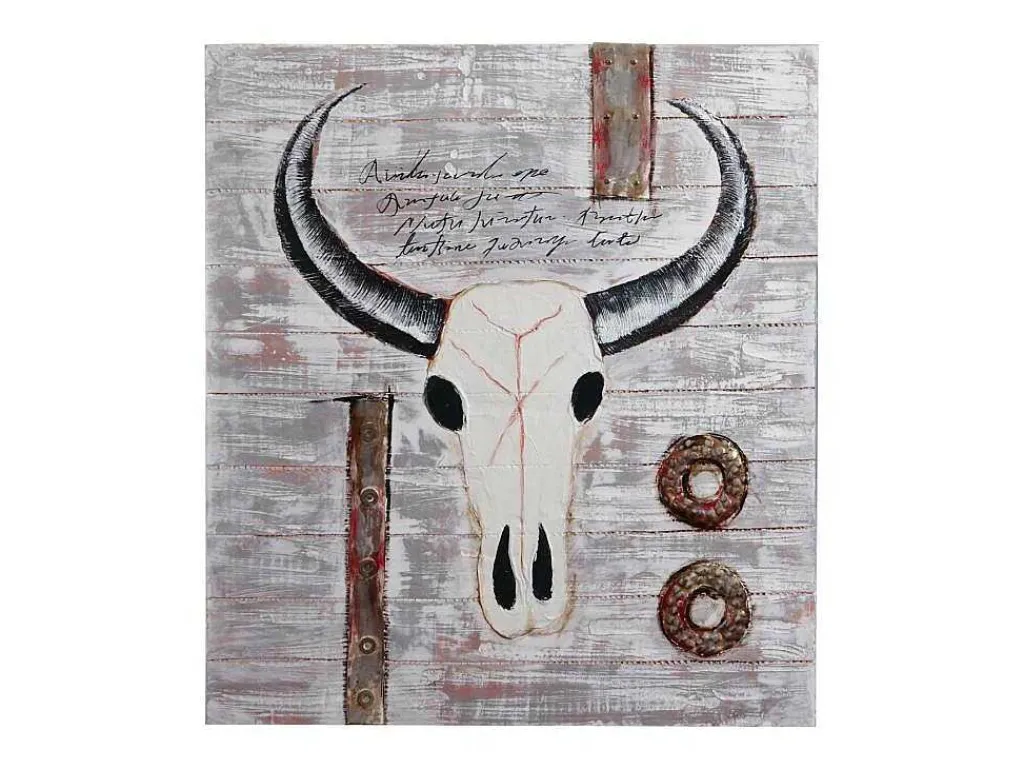 Olieverfschilderij Stier Handgeschilderd-Vente-unique Online