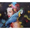 Olieverfschilderij Vrouw Mcw-H25 Handgeschilderd, 100X150Cm-Vente-unique