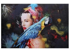 Olieverfschilderij Vrouw Mcw-H25 Handgeschilderd, 100X150Cm-Vente-unique