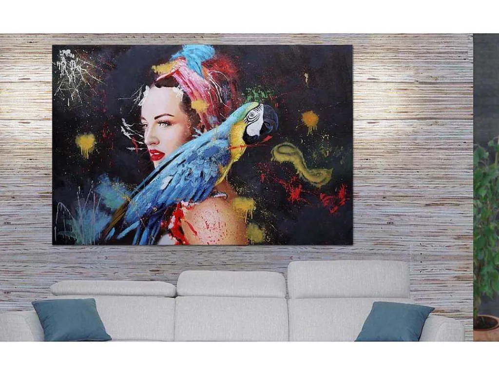 Olieverfschilderij Vrouw Mcw-H25 Handgeschilderd, 120X180Cm-Vente-unique Outlet