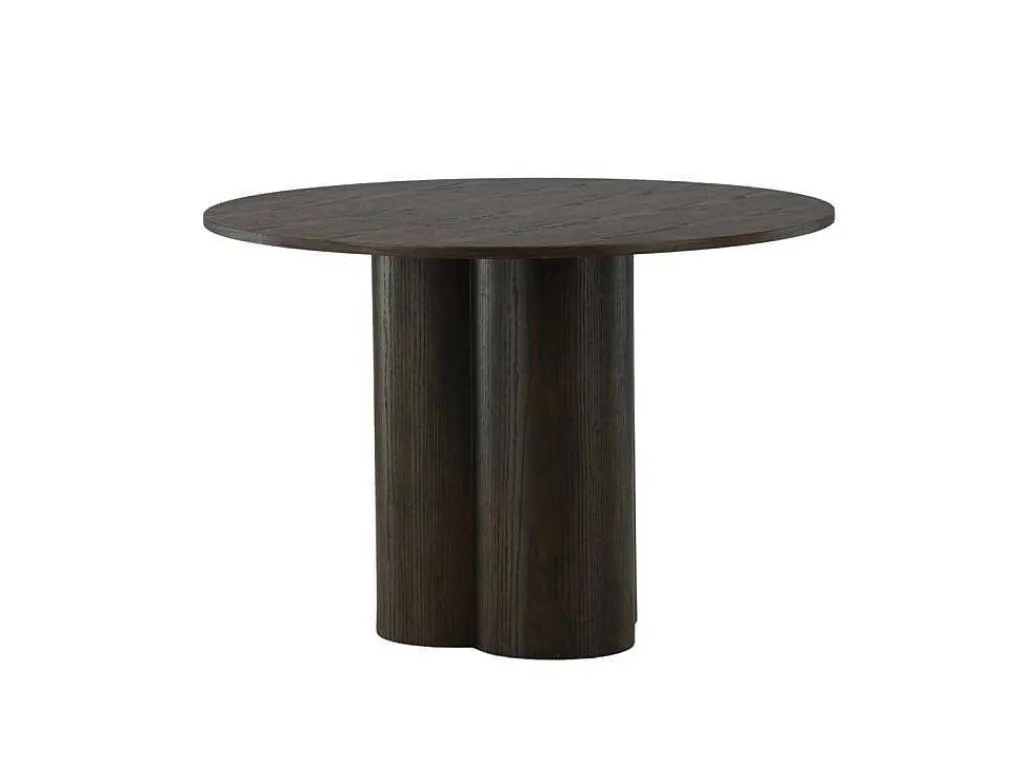 Olivia Eetkamertafel O110Cm Bruin.-Vente-unique New