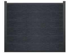 Omheining H156 Cm - Set Van 6 Latten In Composiet + 2 Antraciet Palen - Enola-EXPERTLAND Outlet