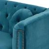 Omkeerbare Hoekbank Van Blauwgroen Velours Turner-Vente-unique Online
