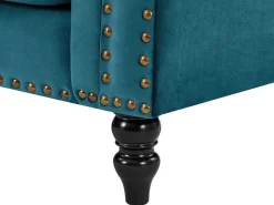 Omkeerbare Hoekbank Van Blauwgroen Velours Turner-Vente-unique Online