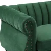 Omkeerbare Hoekbank Van Spargroen Velours Trumbo-Vente-unique Best