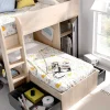Omkeerbare Hoekstapelbed Ricardo - 2 X 90X190Cm - Opbergruimte - Grijs En Antraciet-Vente-unique Outlet