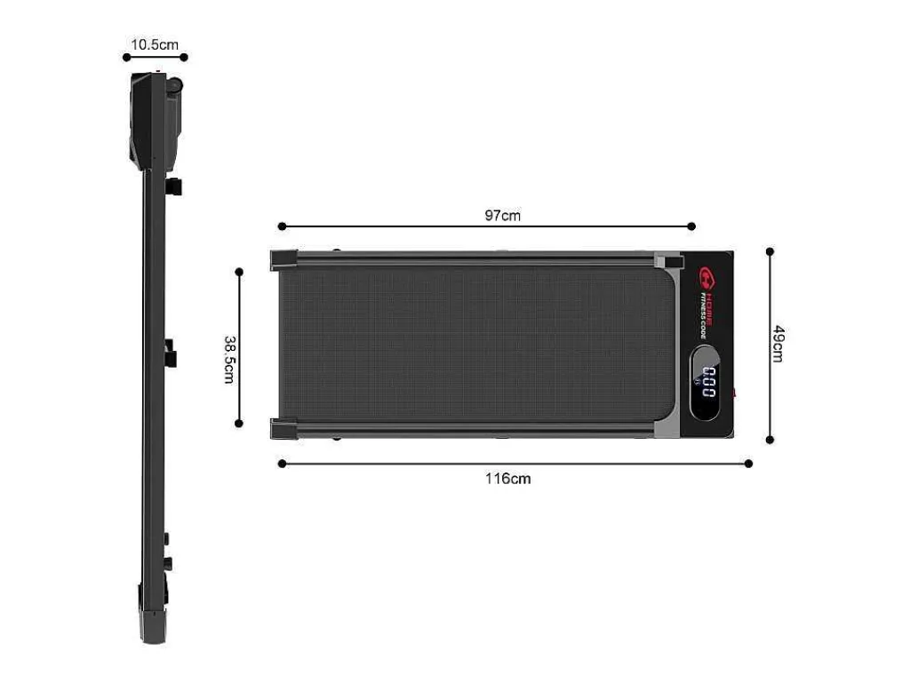 Onder Bureau Loopband 1-6Km/H Wandelen Jogging Machine Voor Thuiskantoor Met Opvouwmogelijkheid-Vente-unique Discount