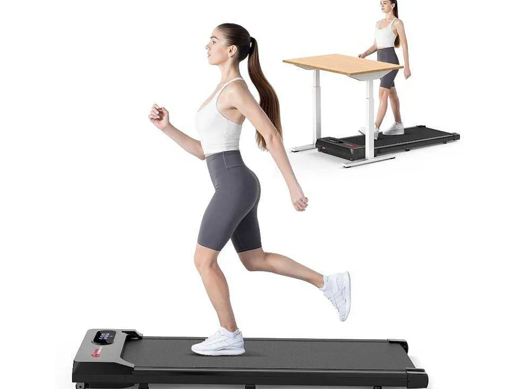 Onder Bureau Loopband 1-6Km/H Wandelen Jogging Machine Voor Thuiskantoor Met Opvouwmogelijkheid-Vente-unique Discount