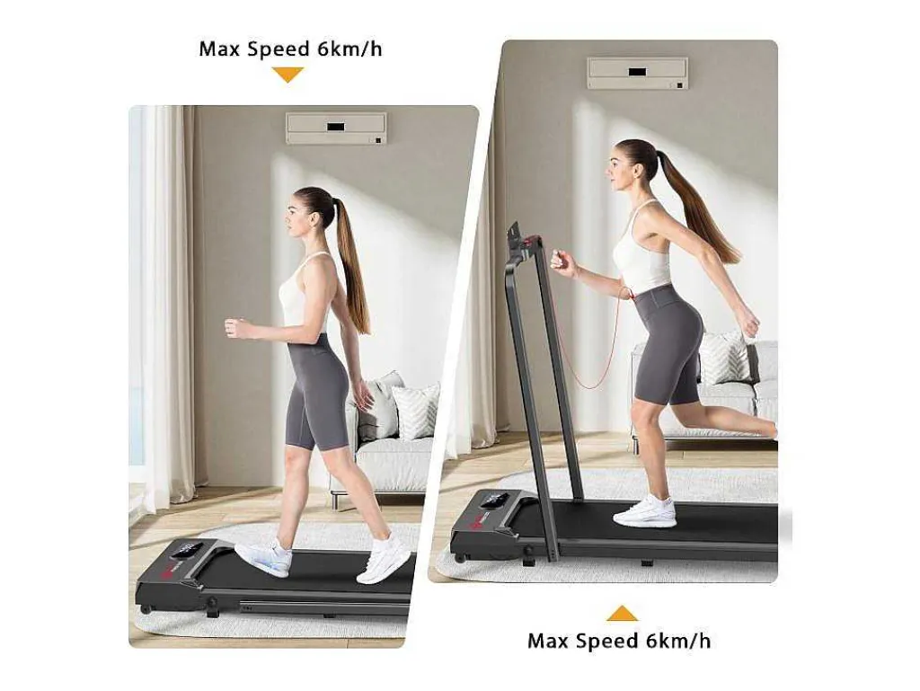 Onder Bureau Loopband 1-6Km/H Wandelen Jogging Machine Voor Thuiskantoor Met Opvouwmogelijkheid-Vente-unique Clearance
