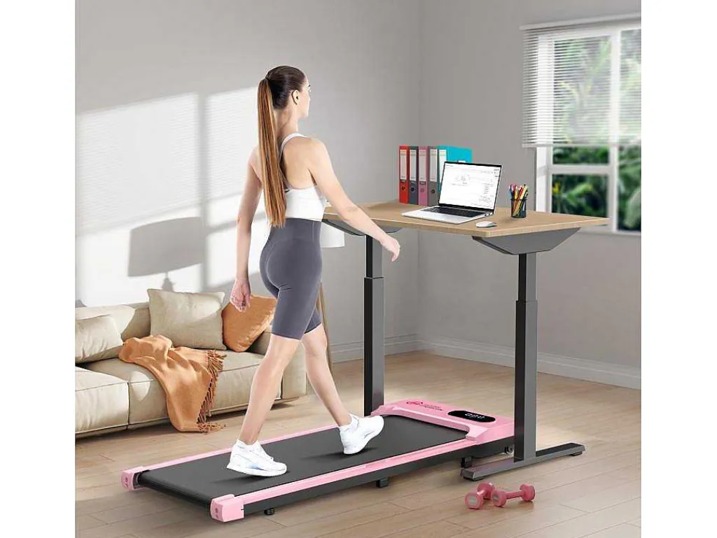 Onder Bureau Loopband 1-6Km/H Wandelen Jogging Machine Voor Thuiskantoor Met Opvouwmogelijkheid-Vente-unique Discount