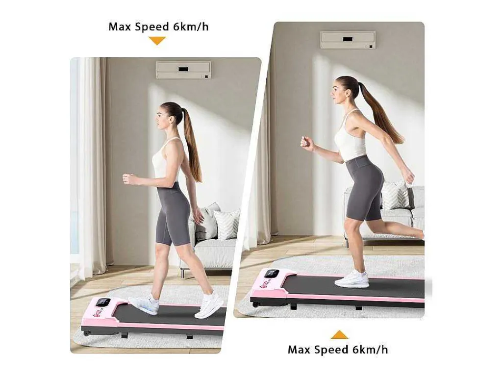 Onder Bureau Loopband 1-6Km/H Wandelen Jogging Machine Voor Thuiskantoor Met Opvouwmogelijkheid-Vente-unique Discount