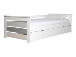 Onderschuifbed Celiane - 2 X 90 X 190 Cm - Mdf - Wit-Vente-unique Outlet