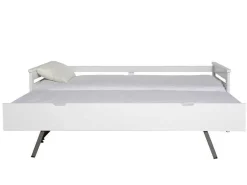 Onderschuifbed Celiane - 2 X 90 X 190 Cm - Mdf - Wit-Vente-unique Outlet