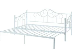 Onderuitschuifbed Sebille - Metaal - 90 X 200 Cm - Wit-Vente-unique