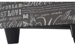 Opbergkist Kriens, Belettering, Grijs-Vente-unique Outlet