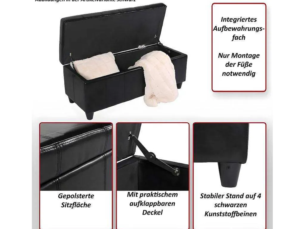 Opbergkist Kriens, Grijs-Vente-unique Clearance
