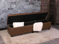 Opbergkist Kriens Xxl, Imitatie Suede-Vente-unique New