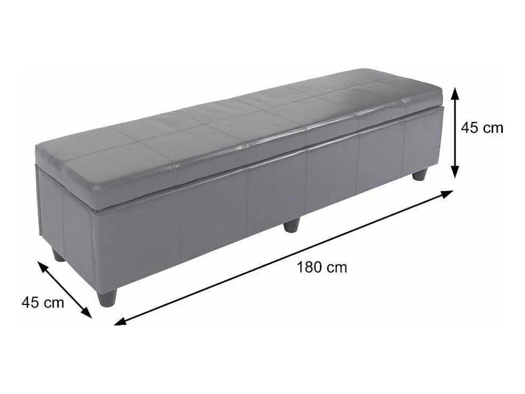 Opbergkist Kriens Xxl, Zwart-Vente-unique Best