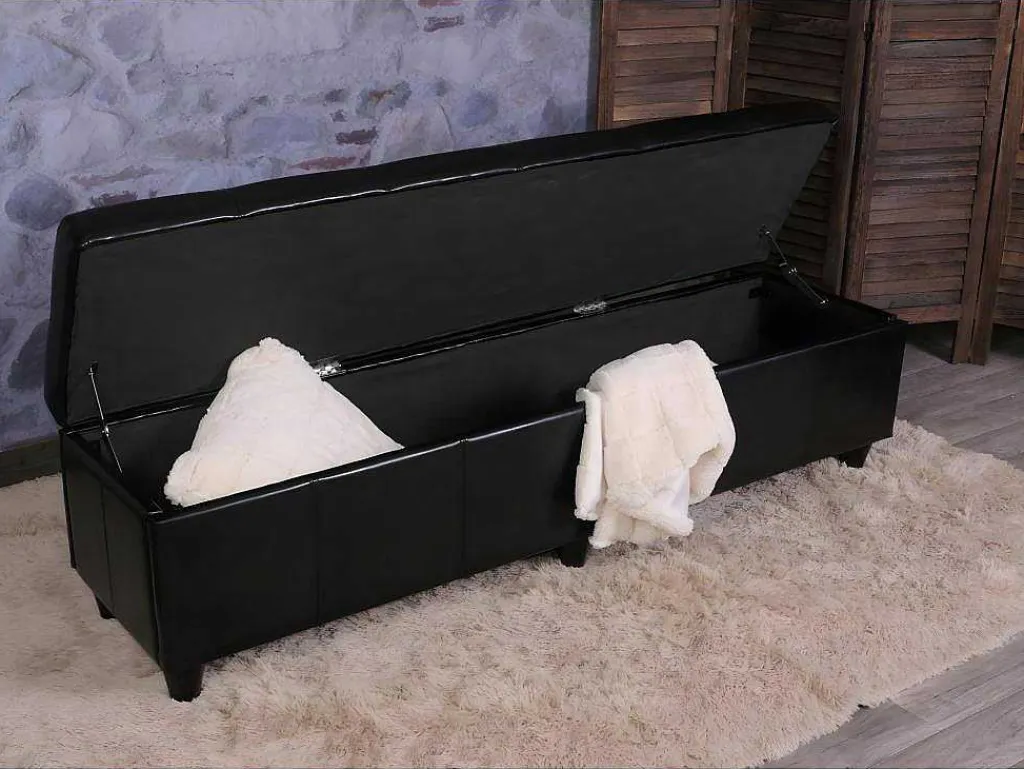 Opbergkist Kriens Xxl, Zwart-Vente-unique Best