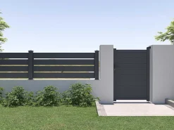 Opengewerkte Uitbreiding Voor Het Hek H80,3 X L178,3 Cm In Donkergrijs Aluminium - Primo-EXPERTLAND New