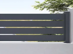 Opengewerkte Uitbreiding Voor Het Hek H80,3 X L178,3 Cm In Donkergrijs Aluminium - Primo-EXPERTLAND New