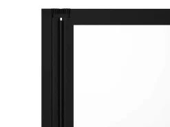 Opklapbaar Badscherm Van Matzwart Metaal - 120 X 140 Cm - District-Shower & Design