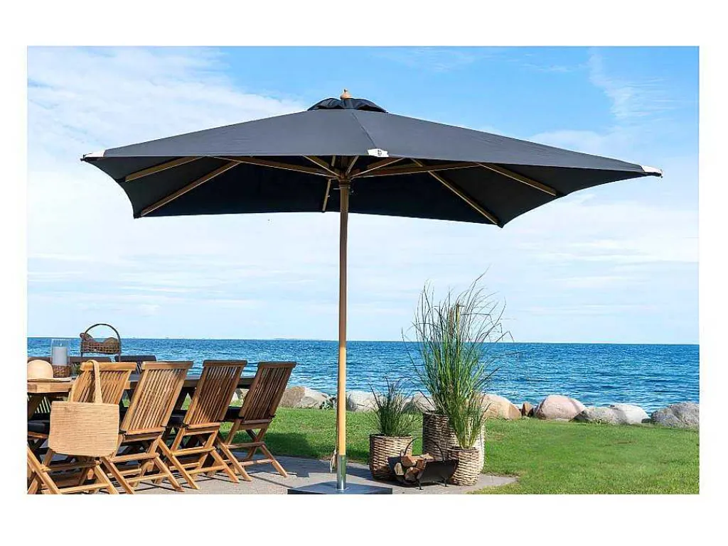 Orlando Parasol O300Cm Zwart.-Vente-unique Clearance