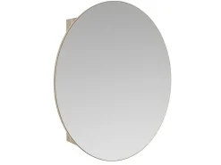 Ovaal Badkamermeubel Met Spiegel Ruri - Eik-Vente-unique Discount