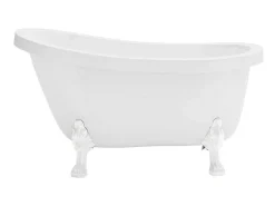Ovaal Eilandbad - Retro Stijl - 171 L - 145 X 74 X 77 Cm - Witte Leeuwenpoten - Nisos-Shower & Design Best