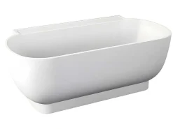 Ovaal Halfvrijstaand Bad - 240 L - 150 X 76 X 58 Cm - Wit - Acryl - Vogler-Shower & Design New