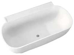 Ovaal Halfvrijstaand Bad - 240 L - 150 X 76 X 58 Cm - Wit - Acryl - Vogler-Shower & Design New