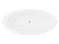 Ovaal Losstaand Bad - 251L - 185 X 90 X 58 Cm - Wit - Acryl - Marmati-Shower & Design Best