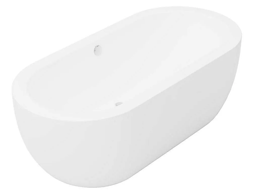Ovaal Vrijstaand - 200 L - 170 X 80 X 58 Cm - Wit - Acryl - Neptuna-Shower & Design