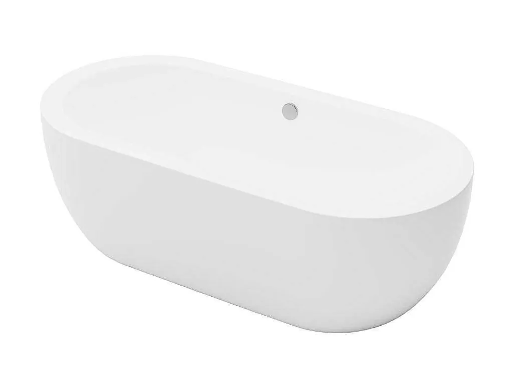 Ovaal Vrijstaand - 200 L - 170 X 80 X 58 Cm - Wit - Acryl - Neptuna-Shower & Design