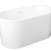 Ovalen Losstaand Bad - 180 L - 130 X 71 X 58 Cm - Wit - Acryl - Apogon-Shower & Design New
