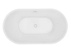 Ovalen Losstaand Bad - 180 L - 130 X 71 X 58 Cm - Wit - Acryl - Apogon-Shower & Design New