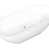 Ovalen Vrijstaand Bad - 240 L - 170 X 75 X 60 Cm - Wit - Acryl - Mobula-Shower & Design Online